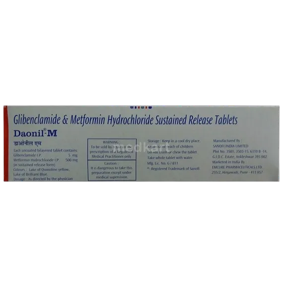 daonil m tablet 10's